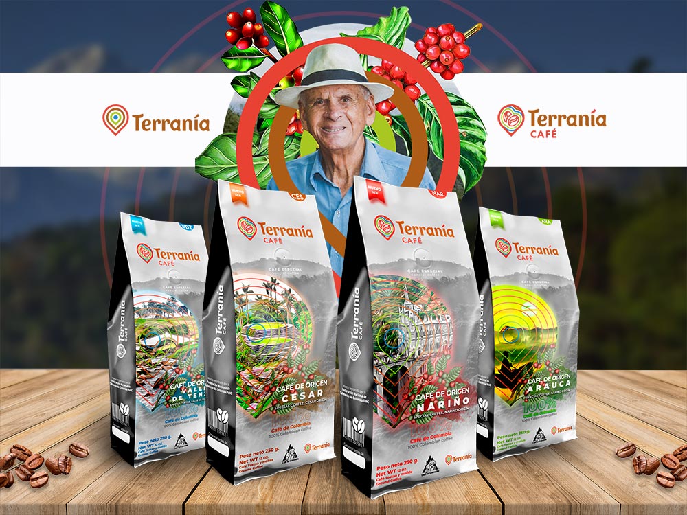 Terranía creación de marca y packaging